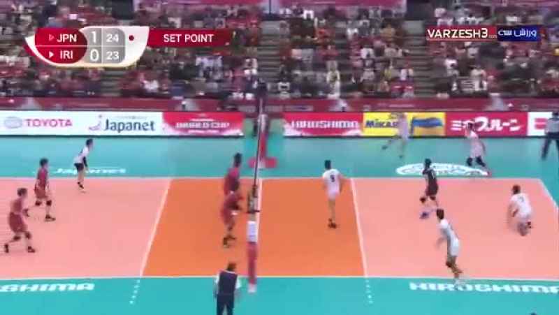 خلاصه والیبال ژاپن - ایران در چارچوب مسابقات جام جهانی والیبال 2019