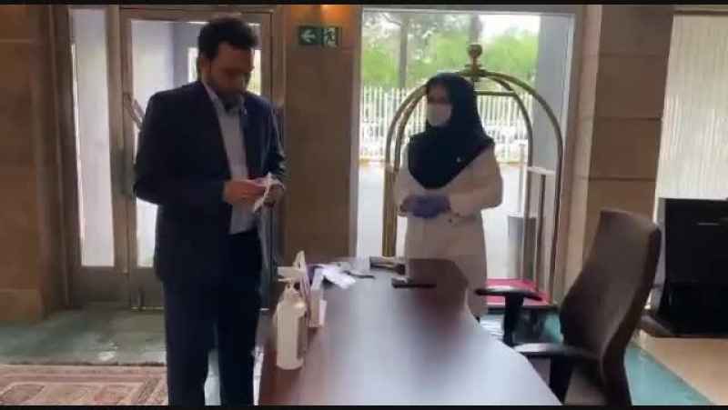 ضدعفونی هتل پارسیان کوثر اصفهان با محلول ضدعفونی کننده ارگانیک فوداسیب آرال شیمی