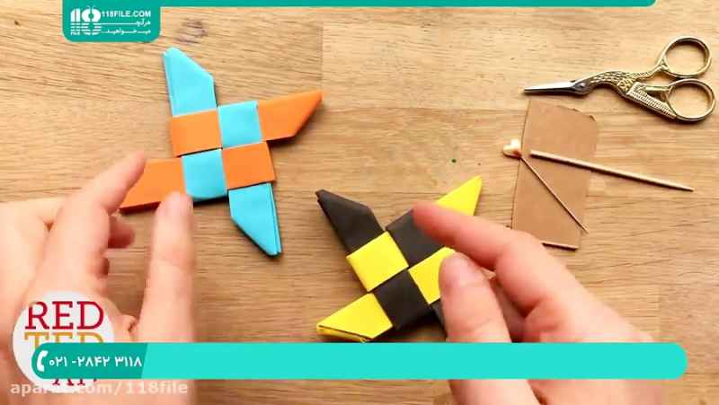 آموزش اوریگامی | کاردستی اوریگامی | اوریگامی عجیب (اوریگامی اسپینر)