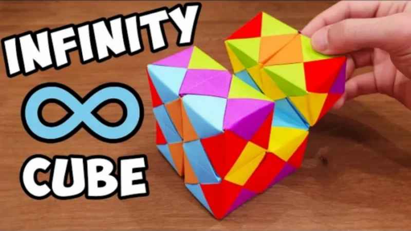 آموزش اوریگامی : ساخت مکعب بینهایت