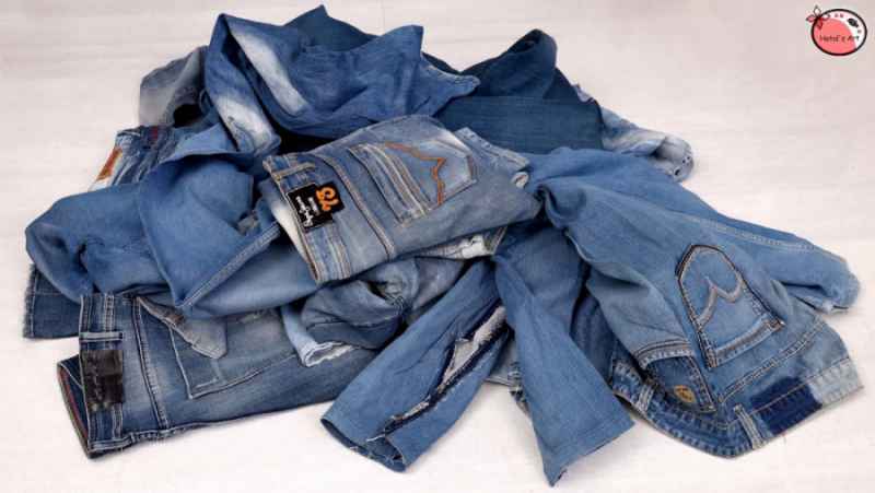 استفاده مجدد از شلوار جین قدیمی! ساخت 10 لوازم تزیینی با شلوار جین