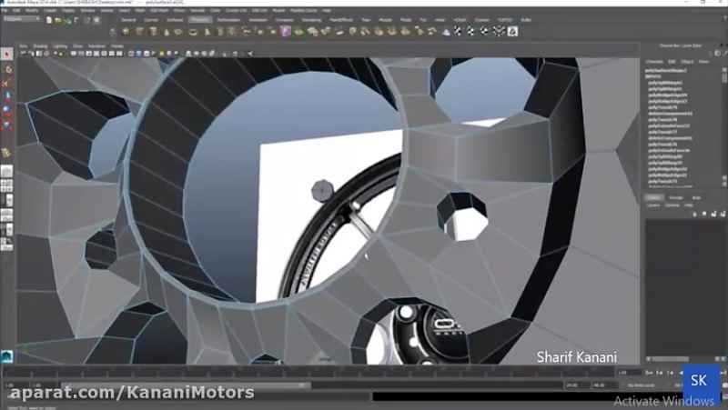 Autodesk Maya 3D Modeling of OZ Rims Designed By: SharifKanani - Part1