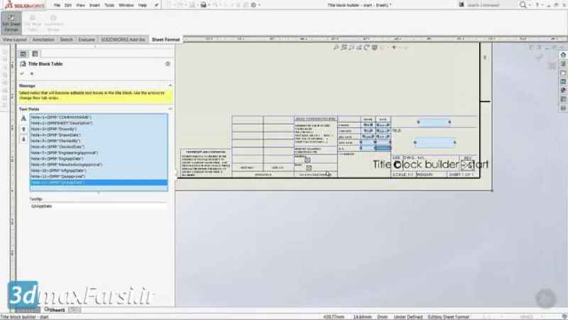 Pluralsight solidworks drawings – Setting Up Properties and Templates