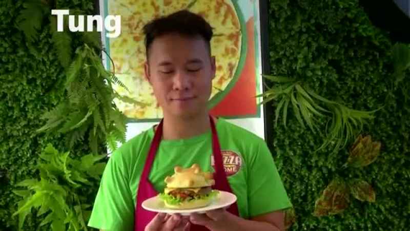 خلاقیت عجیب سرآشپز ویتنامی: کرونا برگر!