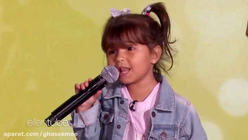 دختر 4 ساله و پدرش-اجرای ترانه سنیوریتا Senorita