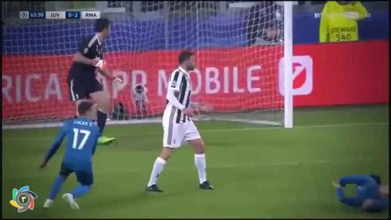سوپر گل کریستیانو رونالدو با قیچی برگردان پرواز 3 متری به یوونتوس در لیگ قهرمانان