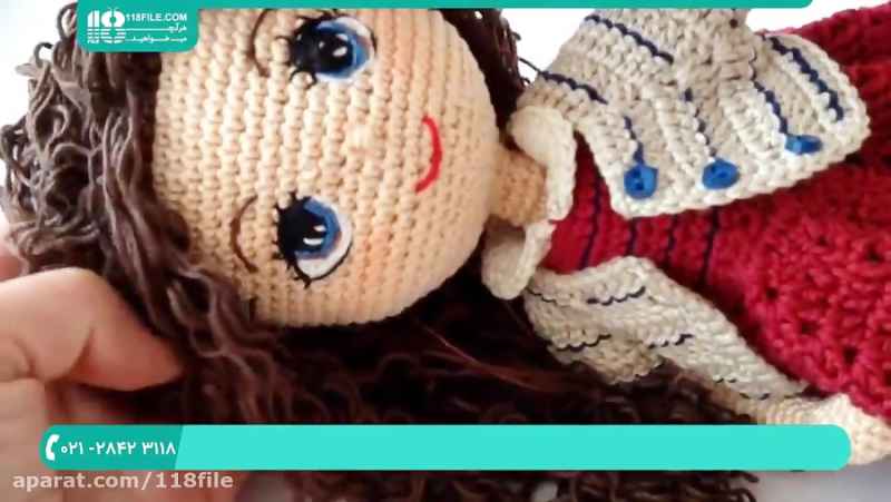 آموزش بافت عروسک دختر | عروسک بافی با قلاب | ساخت عروسک دختر (عروسک سوفیا)