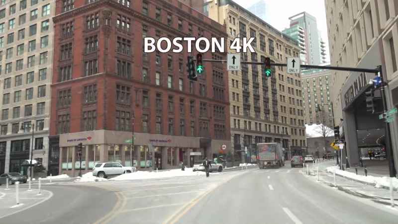 هفتاد (70) دقیقه رانندگی در شهر بوستون آمریکا | (خیابان های جهان 410)