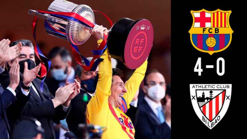 فول مچ بازی بارسلونا 4-0 بیلبایو ( فینال کوپا دل ری 2021 )