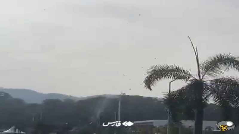 لحظه برخورد مرگبار دو هلیکوپتر در مالزی